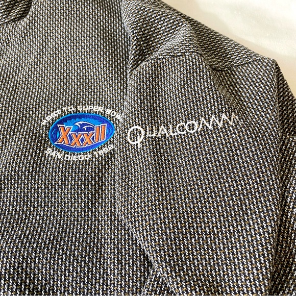 Host to Super Bowl XXXII San Diego 1998 Qualcomm Jacket Pullover Quarterzip Lrg - Picture 7 of 8